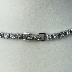 Vintage Kramer Silver Toned Rhinestone Necklace Formal Special Event Glam Party