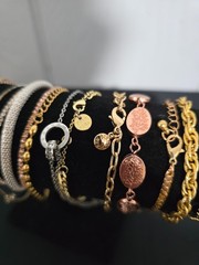 mixed metal materials bracelet lot 20