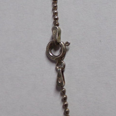 Vintage Pink Dolphin On 15 5/8″ Ball Chain Necklace – Marked .925, KC & Italy