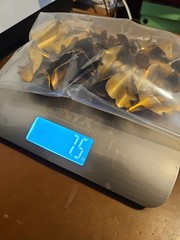 Lot Of 20 Wavy Fluted Leaf France Vintage 60s Brass Stampings Findings Jewelry