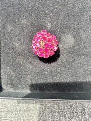 VINTAGE RARE FUSCHIA SAPHIRE COCKTAIL RING