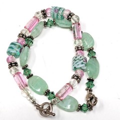 Multicolor Statement Necklace Layered Boho Bib Charm Flowers Eclectic Colorful
