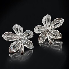 Sarah Coventry Earrings Clip On 1960s Silver Tone Vintage Joy Ivy