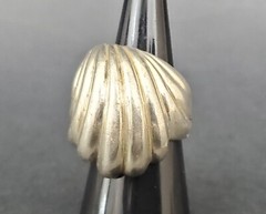 4 Sterling Silver Rings Modernist & Wide Free Form Rings Size 7-7.5