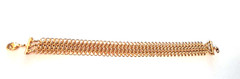 FGSPL Fine Gold Over Silver 7.25″ Mesh Multi-Strands Chain Showstopper Bracelet