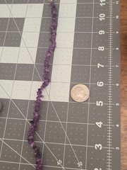 VINTAGE STERLING SILVER ROUGH CUT AMETHYSTS NECKLACE ADJUSTS 17-20IN 925