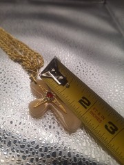 Vtg Camrose & Kross Jackie Kennedy JBK Replica Maltese Cross Necklace W/box COA