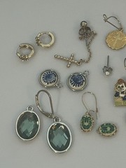 Miscellaneous Vintage Small/Mini Craft Jewelry Lot-Unique Items Charms
