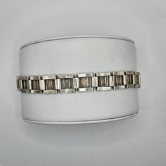 Antique 90% Silver Hand Engraved Panel Bracelet 7.5″ 36G Hand Made Adjustable