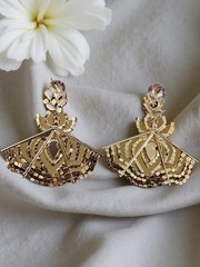 Costume jewelry earrings titled ‘Spider Rhinestone Earrings’ by Piper K