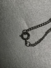 Vintage Pewter Good Luck Charm On Silver Tone Chain 18”