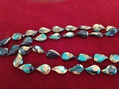 5pc Necklace Lot Enamel Acrylic Metal Rice Pearls Multi Strand Pastel Art Beads