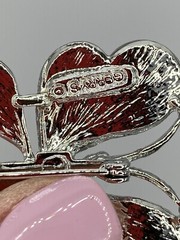 Vintage Signed Silver Tone Figural Gerry’s Butterfly Brooch Pin 1.5” X 1.5”
