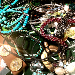 1/2LB Jewelry TREASURE Estate Lot with a Boho, Beach, Gypsy Theme ALL WEARABLE