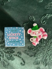 Vtg Avon Lickety Stick Mouse Pin Original Box Pristine Condition Christmas 1974
