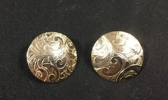 Sunshine & butter earrings, 3 pair pierced, gold tone, acrylic, glass and metal