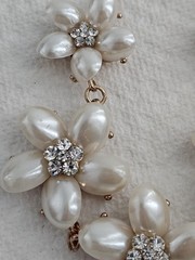 Estate Necklace Lot Rhinestone And Beaded Carol Lee Original Box EUC