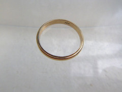 Vintage 14K Yellow Gold Milgrain Trim Wedding Band Ring 2.5 mm Sz. 5.25