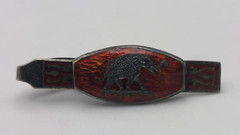 Vtg Sterling Silver Siam Elephant Tie Clip 45mm x 12mm #23