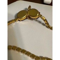 Delizza and Elster Juliana Necklace–Red Gold Shimmer Stones