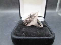 Vintage Nepalese Sterling Silver Handmade Dragon Ring Size 8.75 *