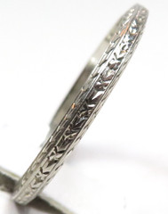 Antique Art Deco 1920’s BELAIS 18KW Wedding Band Ring Size 6.75 UK-N 2.09 MM