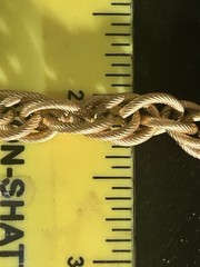 VTG Napier Gold Link Necklace 26 In