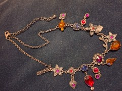 Mother’s Day Vintage Jewelry Red Charms Giovanni Rose Crystal Rhinestone