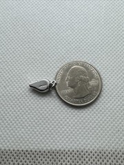 Sports Whistle Vintage Shiny JMF Sterling Silver 925 Bracelet Charm Pendant A2