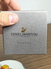 Vintage Daniel Swarovski Solid Sterling Silver GP Bumblebee Brooch Rare Box/coa