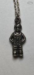 It’s a Boy Charm necklace Pendant with Sterling Silver Chain. 18” Vintage