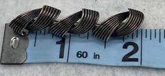 Vintage Theodor Klotz Teka Modernist 835 Silver Pin Brooch GERMANY~Twisted Rope