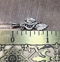 Vintage WM Wheeler 12K and 925 Sterling Pendant Necklace