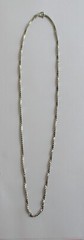Vintage Lightweight Sterling Silver 925 Serpentine Chain Necklace 17 1/2″ Italy