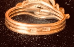 Original Vintage Gold Ring 14K 583 Made in USSR Weight 4.66 g. Size 16.5