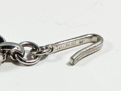 Trifari Signed Silver Collar Necklace ~ Bow Design ~ 16 inches