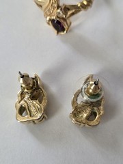 Vintage Avon Faux Amethyst Jewelry Set