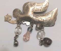 Vintage Variety Lot Of 6 Brooches/Pins In Gold And Silver Tones Some Signed