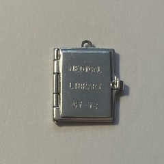 Vintage Sterling Silver Medical Library Book Charm Opens 1967-1972 – 2.68 Grams