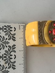 VINTAGE BRACELET IN THE CUFF OR CLAMP STYLE MADE OF PLASTIC IN THE MUGHUL STYLE!