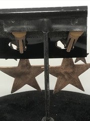 Vintage High End Fashion Jewlery Copper Moon & Stars Clip-on Earrings