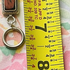 Vintage 925 Silver And Red Jasper Chain Link Bracelet 7.5 Inches Thai Sterling