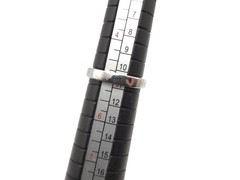 Vintage Sterling Silver UNCAS Art Deco Green Rhinestone Rectangle Cocktail Ring