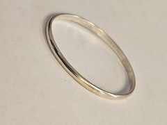VINTAGE 1970’S HAND WROUGHT IC STERLING SILVER 925 BANGLE BRACELET