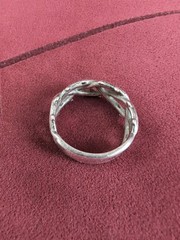 Statement 925 Sterling Silver Vintage Thorns Band Men’s Ring Size 11.75 MK