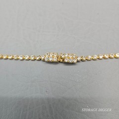 Vintage Clear Rhinestones and Faux Pearls Dangle Tassel Necklace & Bracelet Set