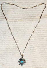Antique Unique Pendant with Italian 925 Sterling Silver