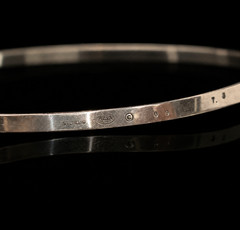 AHA Norway Scandinavian Sterling Silver Lobster Claw Bangle Bracelet Vintage 925