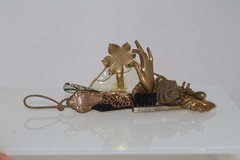 Lovely Vintage Maximal Art Brooch whimsical