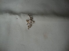 VINTAGE 1970-80s TINY 3D CHERUB ANGEL STERLING SILVER STAMP 925 CHARM/PENDANT